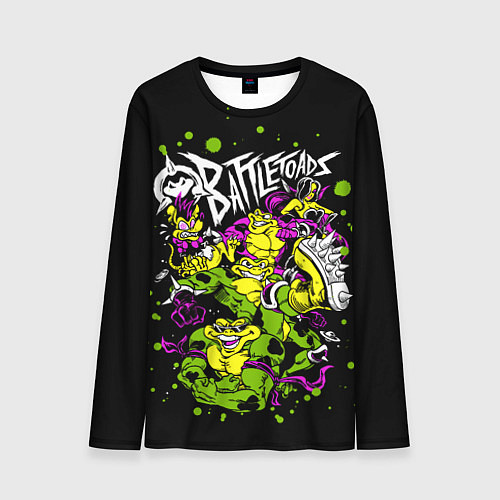 Мужской лонгслив Battletoads - Боевые Жабы / 3D-принт – фото 1
