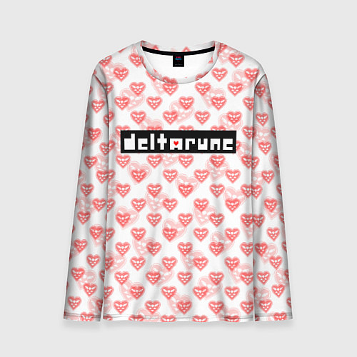 Мужской лонгслив DELTARUNE PATTERN LOGO / 3D-принт – фото 1