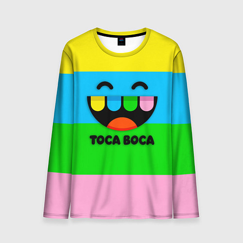 Мужской лонгслив Toca Boca Logo Тока Бока / 3D-принт – фото 1