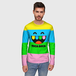 Лонгслив мужской Toca Boca Logo Тока Бока, цвет: 3D-принт — фото 2