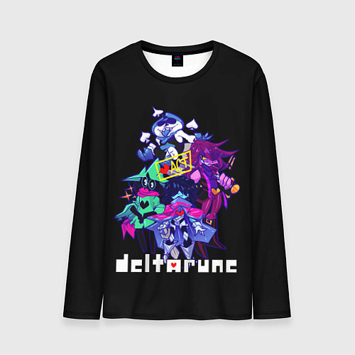 Мужской лонгслив DELTARUNE РУНА ДЕЛЬТА ГЕРОИ ИГРЫ / 3D-принт – фото 1