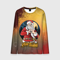 Лонгслив мужской Santa love you, цвет: 3D-принт