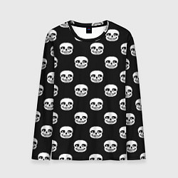 Мужской лонгслив UNDERTALE SANS SKULL FACE PATTERN УЗОР