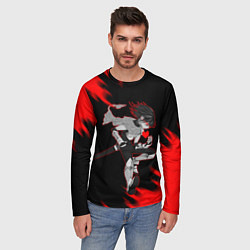 Лонгслив мужской DELTARUNE KRIS RED HEART, цвет: 3D-принт — фото 2