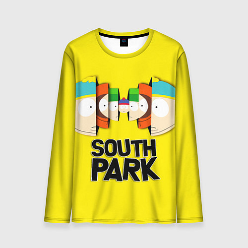 Мужской лонгслив South Park - Южный парк персонажи / 3D-принт – фото 1