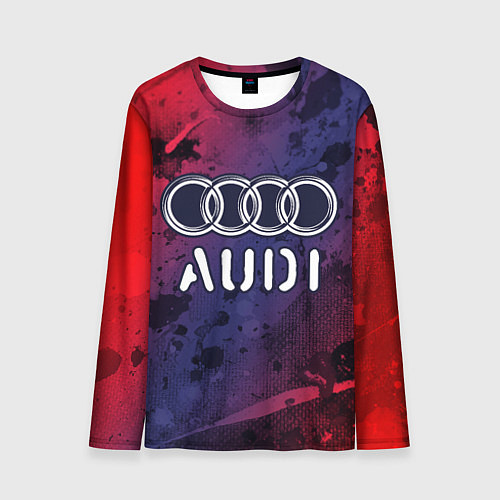 Мужской лонгслив AUDI Audi Краски / 3D-принт – фото 1