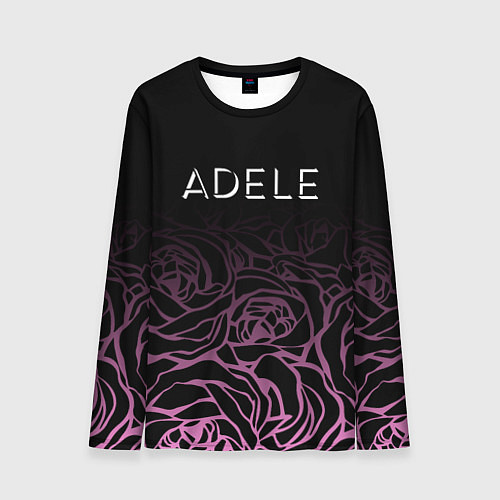 Мужской лонгслив Adele Розы / 3D-принт – фото 1