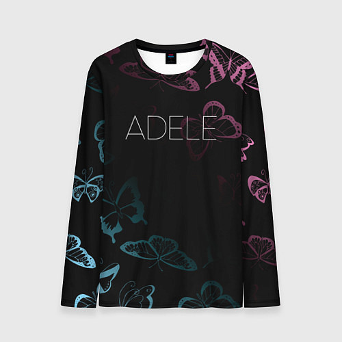 Мужской лонгслив Adele Бабочки / 3D-принт – фото 1