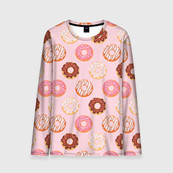 Мужской лонгслив Pink donuts