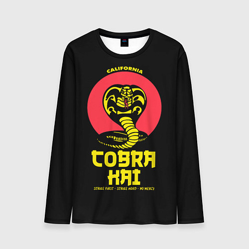 Мужской лонгслив Cobra Kai California / 3D-принт – фото 1