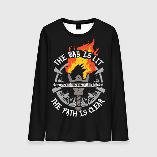 Мужской лонгслив Darkest Dungeon - the way is lit / 3D-принт – фото 1