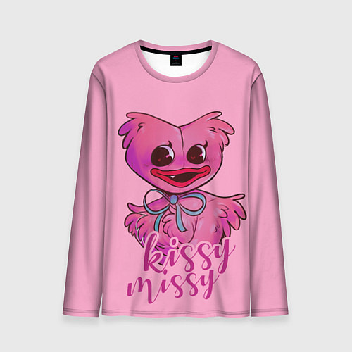 Мужской лонгслив Pink Kissy Missy / 3D-принт – фото 1