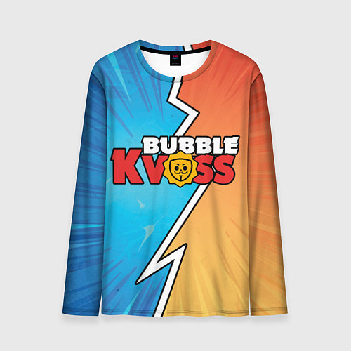 Мужской лонгслив Бабл квас поп узор / 3D-принт – фото 1