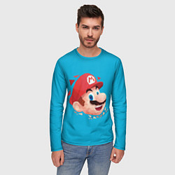 Лонгслив мужской Mario арт, цвет: 3D-принт — фото 2