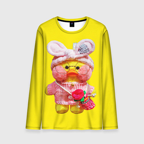 Мужской лонгслив УТЯ УТОЧКА ЛАЛАФАНФАН / 3D-принт – фото 1