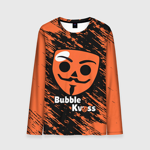 Мужской лонгслив БАБЛ КВАС - BUBBLE KVASS ИГРА / 3D-принт – фото 1