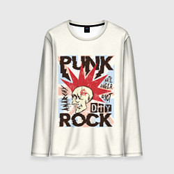 Лонгслив мужской Punk Rock Панк, цвет: 3D-принт