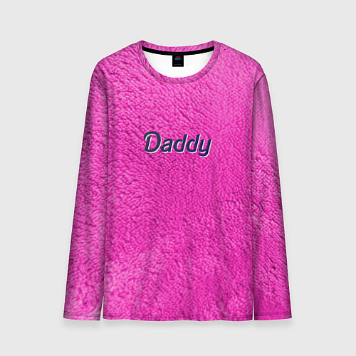Мужской лонгслив Daddy pink / 3D-принт – фото 1