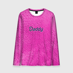 Лонгслив мужской Daddy pink, цвет: 3D-принт