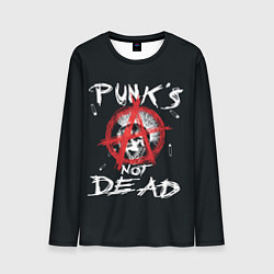 Лонгслив мужской Punks Not Dead Анархия, цвет: 3D-принт