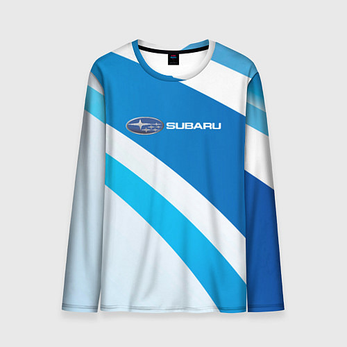 Мужской лонгслив Subaru Logo спорт / 3D-принт – фото 1