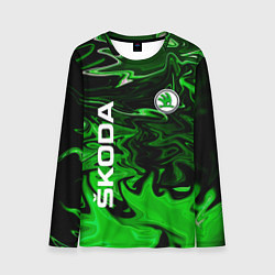 Лонгслив мужской Skoda green sport, цвет: 3D-принт