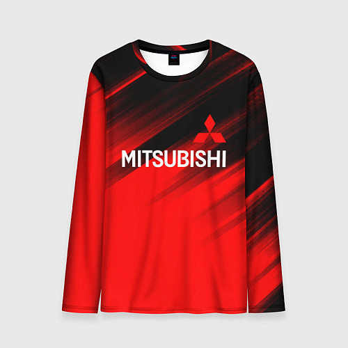 Мужской лонгслив Mitsubishi - Red Sport / 3D-принт – фото 1