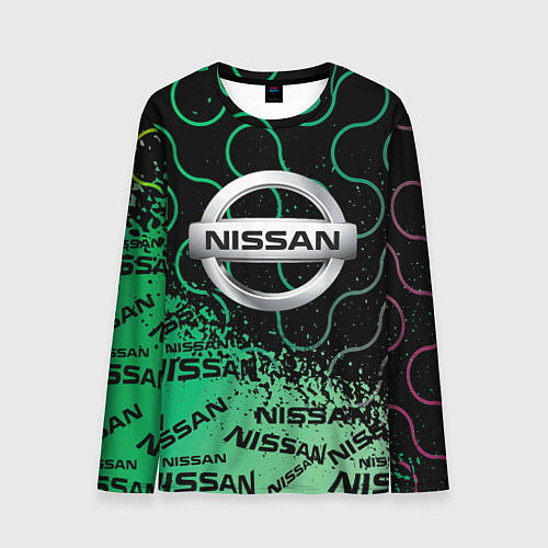 Мужской лонгслив NISSAN Супер класса / 3D-принт – фото 1