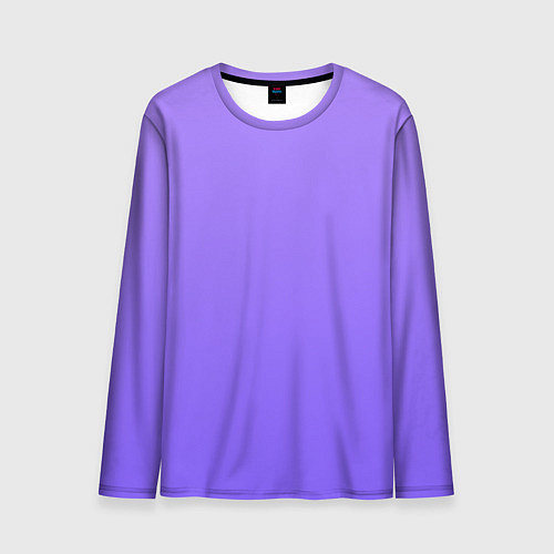 Мужской лонгслив Красивый фиолетовый светлый градиент / 3D-принт – фото 1