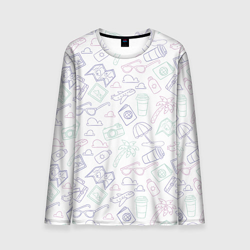 Мужской лонгслив Все! Еду в отпуск! / 3D-принт – фото 1