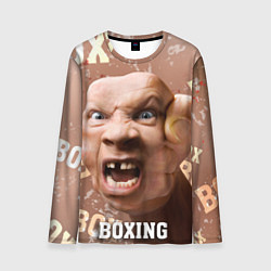 Лонгслив мужской Boxing - телесный, цвет: 3D-принт