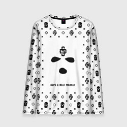 Мужской лонгслив Узор White Phantom Ski Mask Dope Street Market