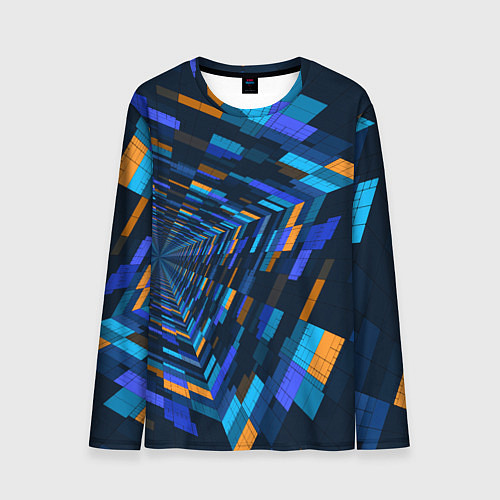 Мужской лонгслив Geometric pattern Fashion Vanguard / 3D-принт – фото 1