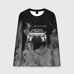 Лонгслив мужской Lexus лексус огонь, цвет: 3D-принт