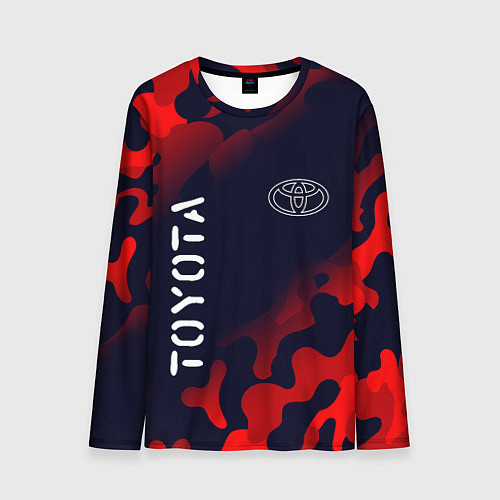 Мужской лонгслив TOYOTA Toyota - Милитари / 3D-принт – фото 1