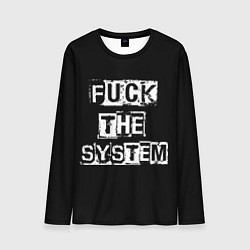 Мужской лонгслив FACK THE SYSTEM