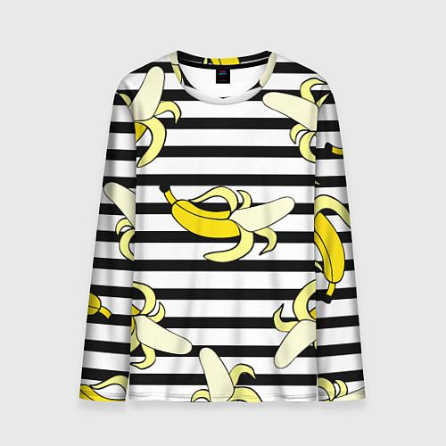 Мужской лонгслив Banana pattern Summer / 3D-принт – фото 1