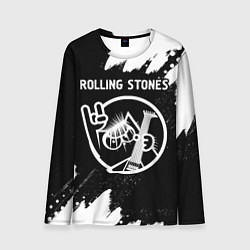 Мужской лонгслив Rolling Stones - КОТ - Краска