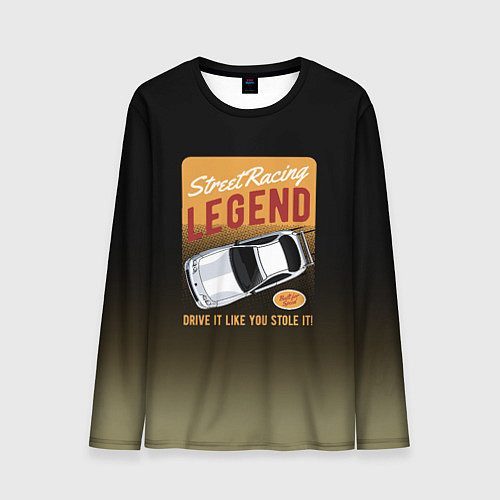 Мужской лонгслив Legend Car / 3D-принт – фото 1