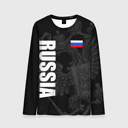 Мужской лонгслив RUSSIA - BLACK EDITION