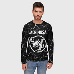 Лонгслив мужской Lacrimosa КОТ Трещины, цвет: 3D-принт — фото 2