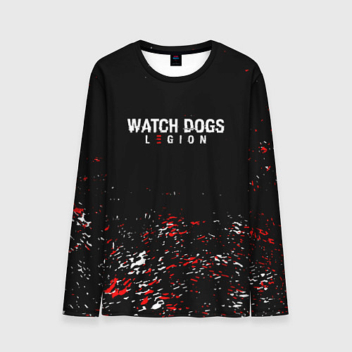Мужской лонгслив Watch Dogs 2 Брызги красок / 3D-принт – фото 1