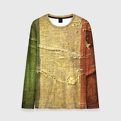 Лонгслив мужской Флаг Италии Мешковина Flag of Italy Burlap, цвет: 3D-принт