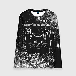 Лонгслив мужской Bullet For My Valentine Rock Cat, цвет: 3D-принт