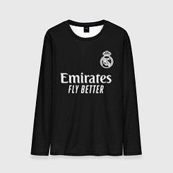 Лонгслив мужской Real Madrid Vinicius Jr Реал Мадрид Винисиус, цвет: 3D-принт