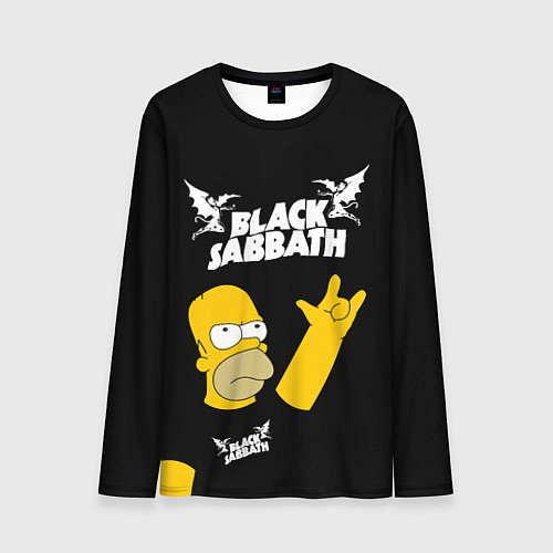 Мужской лонгслив Black Sabbath Гомер Симпсон Simpsons / 3D-принт – фото 1