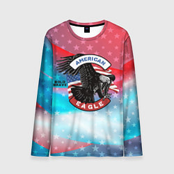 Лонгслив мужской Американский орел USA, цвет: 3D-принт