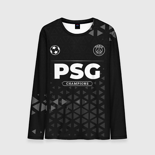 Мужской лонгслив PSG Champions Uniform / 3D-принт – фото 1