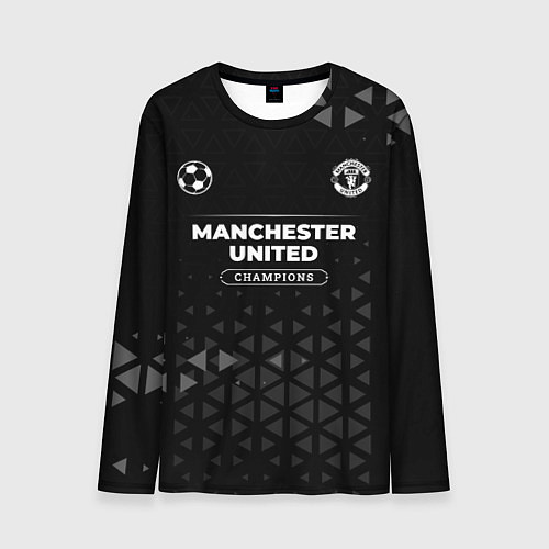 Мужской лонгслив Manchester United Champions Uniform / 3D-принт – фото 1