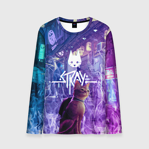 Мужской лонгслив Stray: Viloet Logo / 3D-принт – фото 1